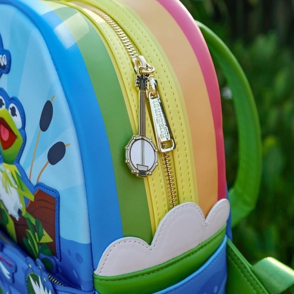 Loungefly Muppets Rainbow Connection Kermit Backpack Shoulder Bag Purse NWT main image 16
